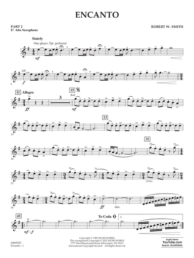 Encanto - Pt.2 - Eb Alto Saxophone