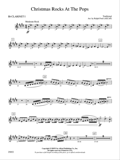 Christmas Rocks at the Pops: 1st B-flat Clarinet