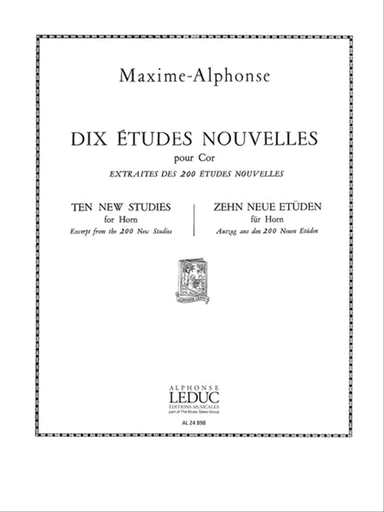 10 Etudes Nouvelles (horn Solo)