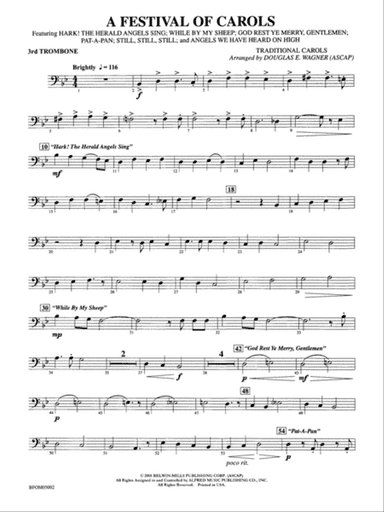 A Festival of Carols: 3rd Trombone