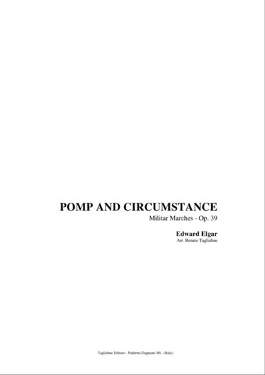 POMP AND CIRCUMSTANCE - Militar Marches - Op. 39 - Arr. for Organ 3 staff