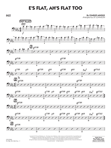 E's Flat, Ah's Flat Too (arr. Sy Johnson) - Bass