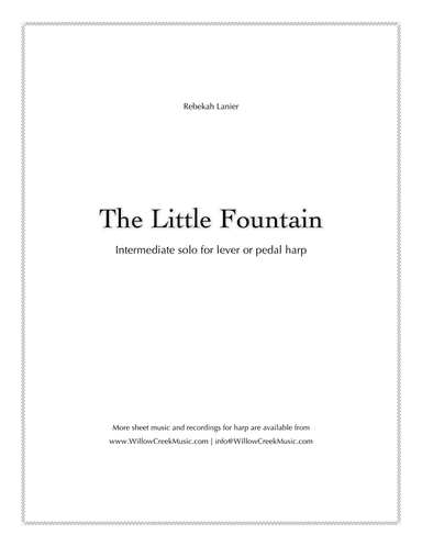 The Little Fountain – solo lever or pedal harp