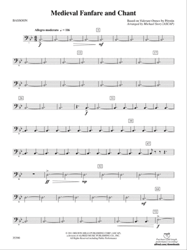 Medieval Fanfare and Chant: Bassoon