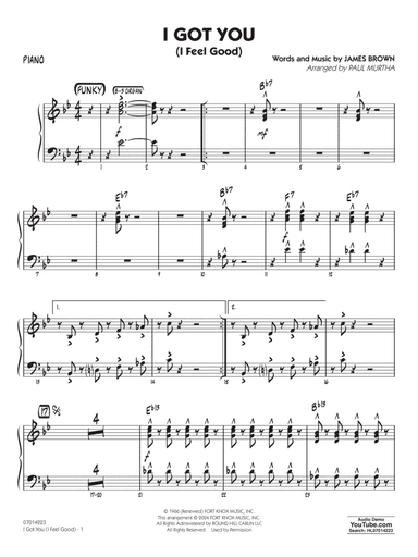 I Got You (I Feel Good) (arr. Paul Murtha) - Piano