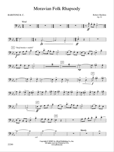 Moravian Folk Rhapsody: Baritone B.C.