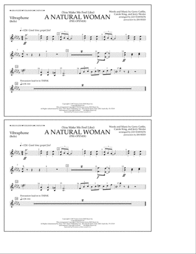 (You Make Me Feel Like) A Natural Woman (Pre-Opener) (arr. Jay Dawson) - Vibraphone