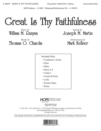 Great Is Thy Faithfulness