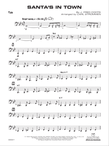 Santa's in Town: Tuba