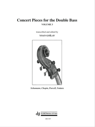 Concert Pieces for the Double Bass, Vol. 3 (bass / piano)