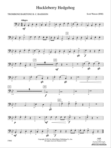 Huckleberry Hedgehog: 1st Trombone
