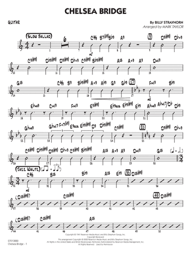 Chelsea Bridge (arr. Mark Taylor) - Guitar
