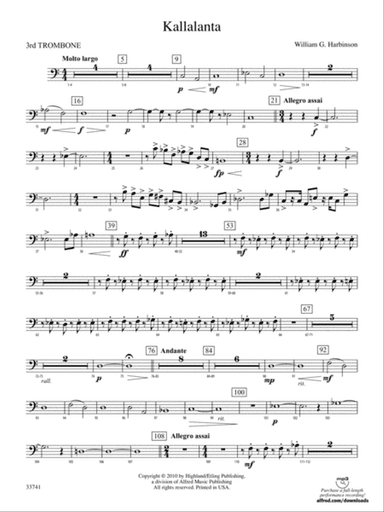 Kallalanta: 3rd Trombone