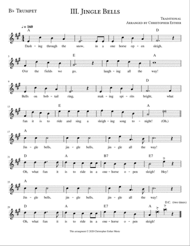 Jingle Bells for Trumpet