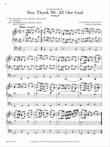 Now Thank We All Our God (Setting II) (Downloadable)