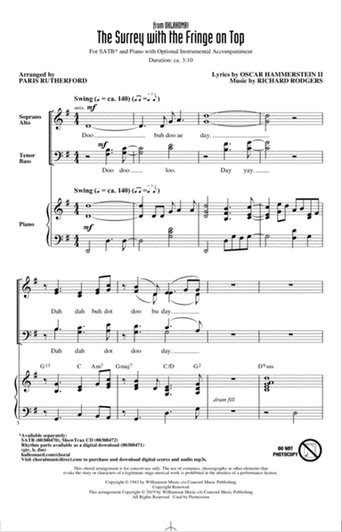 The Surrey With The Fringe On Top (from Oklahoma!) (arr. Paris Rutherford)