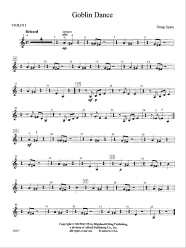 Goblin Dance: 1st Violin