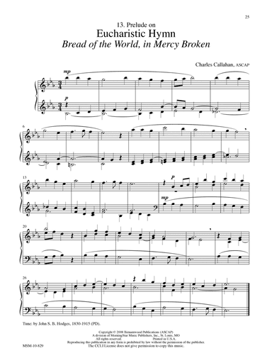 Prelude on Eucharistic Hymn (Bread of the World, in Mercy Broken)