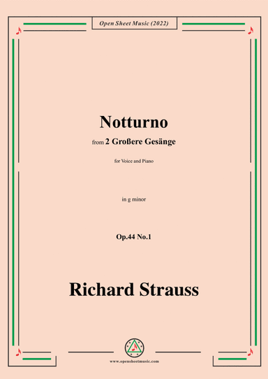Richard Strauss-Notturno,in g minor,Op.44 No.1