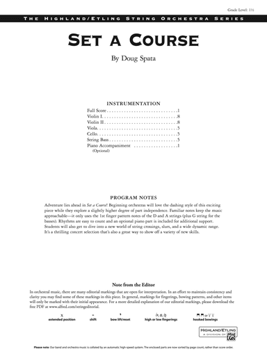 Set a Course: Score