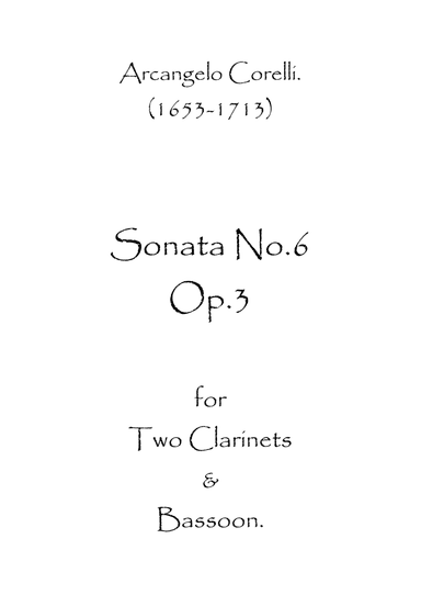 Sonata No.6 Op.3