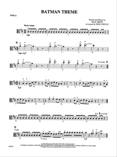 Batman Theme: Viola