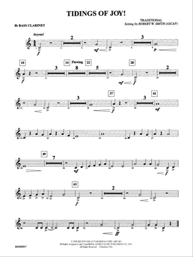 Tidings of Joy!: B-flat Bass Clarinet
