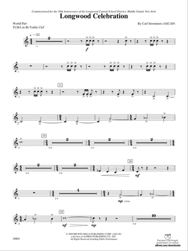 Longwood Celebration: (wp) B-flat Tuba T.C.