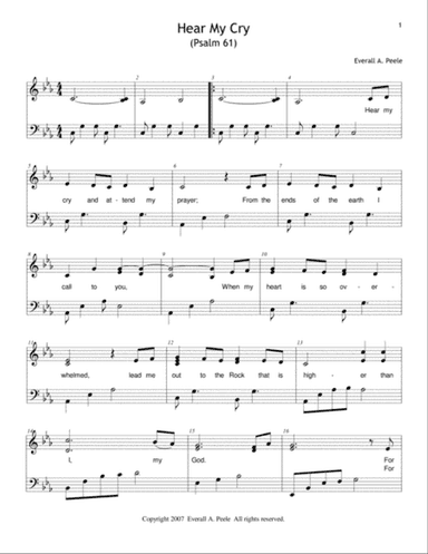 Hear My Cry (Psalm 61)