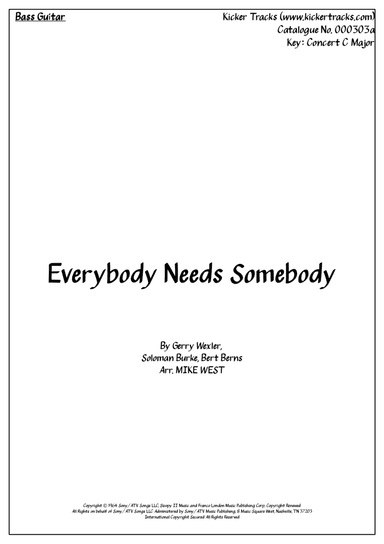 Everybody Needs Somebody To Love