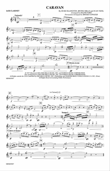 Caravan: 1st B-flat Clarinet