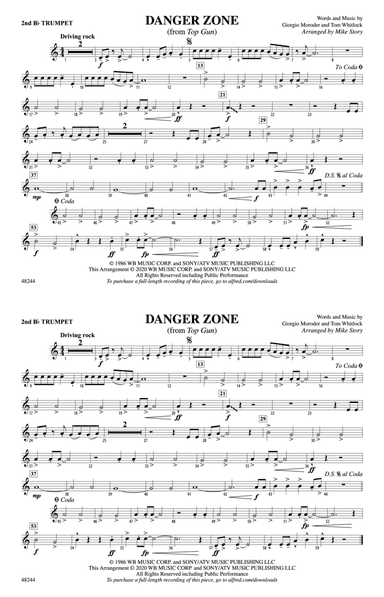 Danger Zone: 2nd B-flat Trumpet