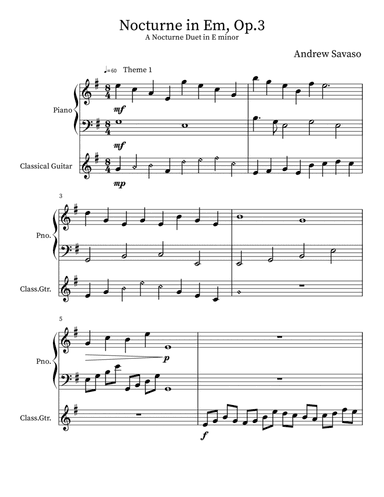 Nocturne in Em, Op.3