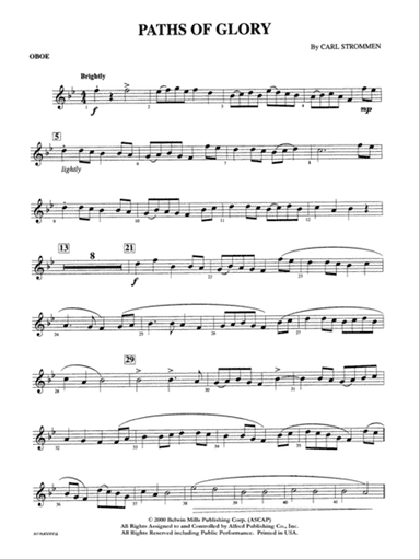 Paths of Glory: Oboe