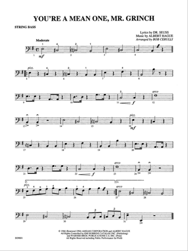 You're a Mean One, Mr. Grinch: String Bass