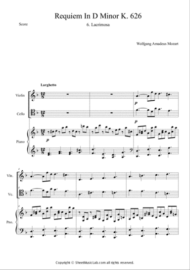 Mozart:Requiem K.626 6.Lacrimosa