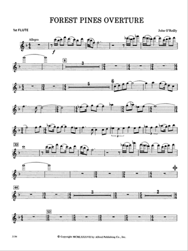 FOREST PINES OVERTURE/CB - SET4D: Flute
