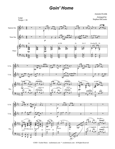 Goin' Home (Duet for Soprano and Tenor Saxophone)