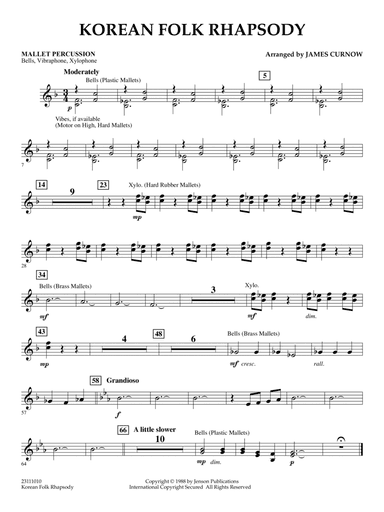 Korean Folk Rhapsody - Mallet Percussion