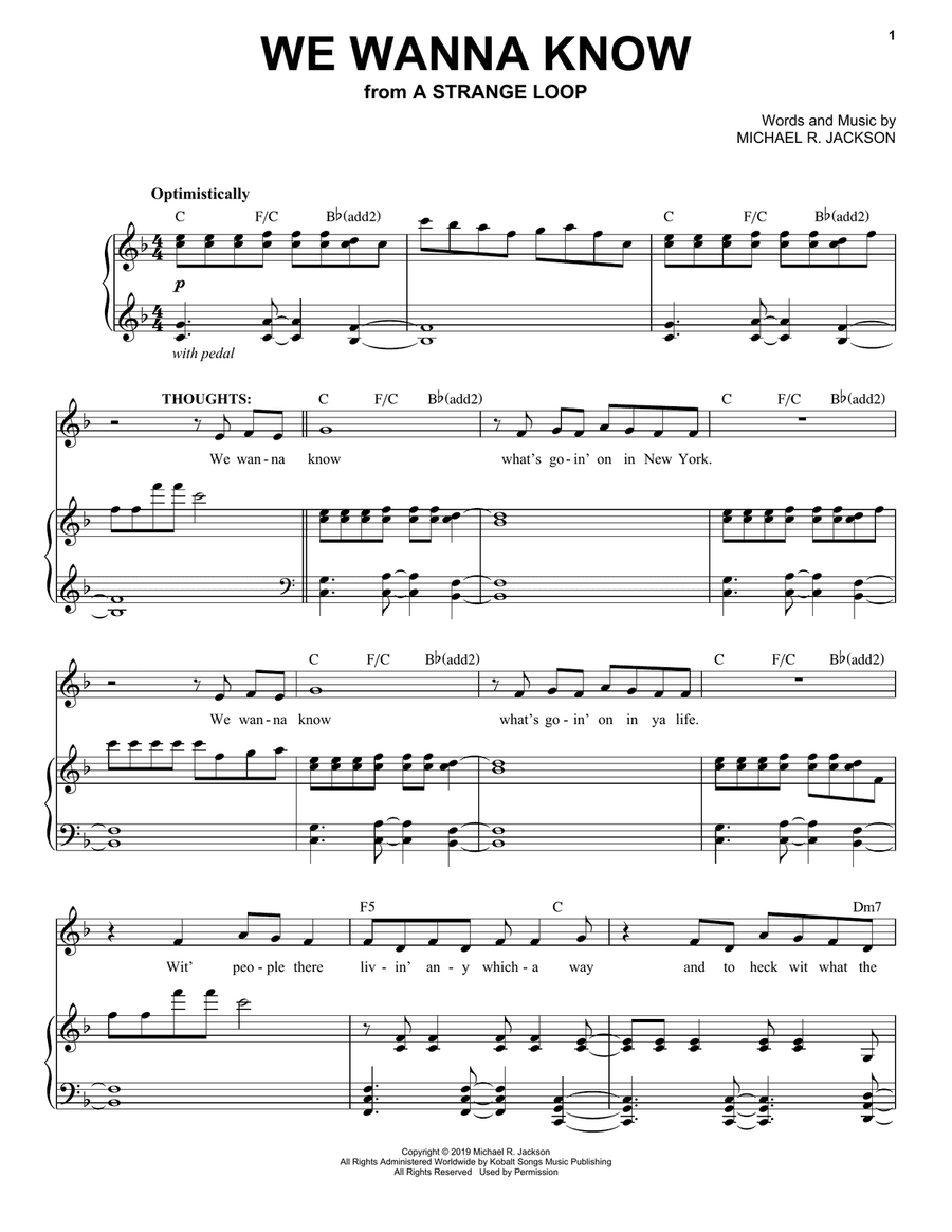 We Wanna Know (from A Strange Loop)