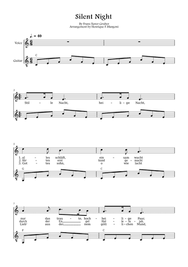 Stille Nacht (german lyrics)