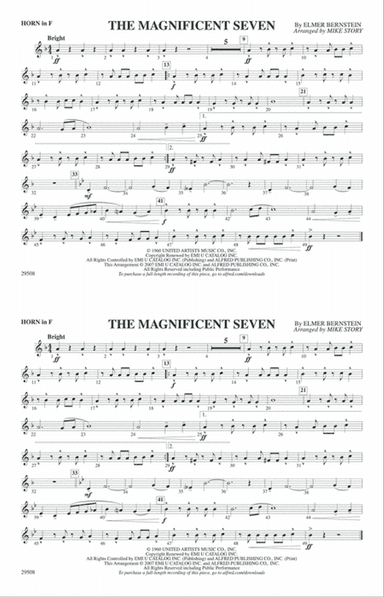 The Magnificent Seven: 1st F Horn