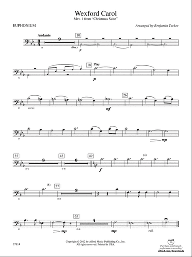 Wexford Carol: Baritone B.C.