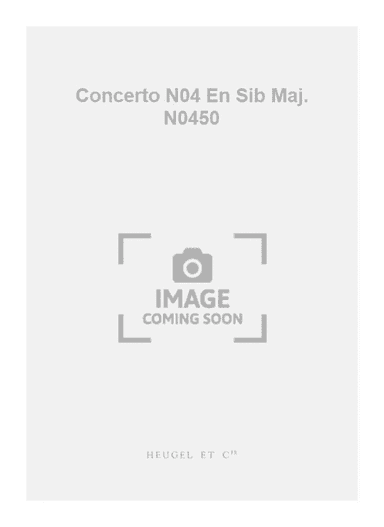 Concerto N04 En Sib Maj. N0450