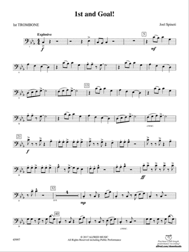 1st and Goal: 1st Trombone