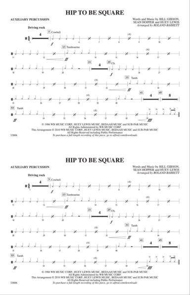 Hip to Be Square: Auxiliary Percussion