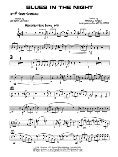 Blues in the Night: B-flat Tenor Saxophone