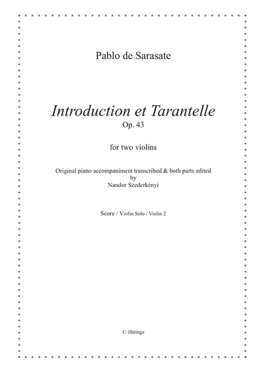 Introduction et Tarantelle for two violins