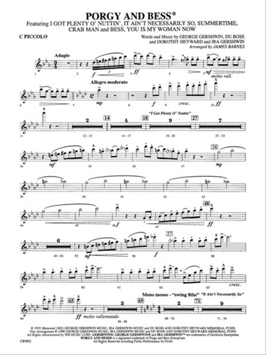 Porgy and Bess® (Medley): Piccolo