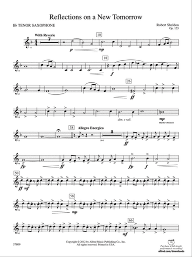 Reflections on a New Tomorrow: B-flat Tenor Saxophone